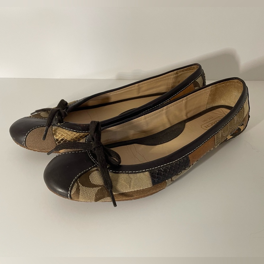 Coach Patchwork Ballet Flats